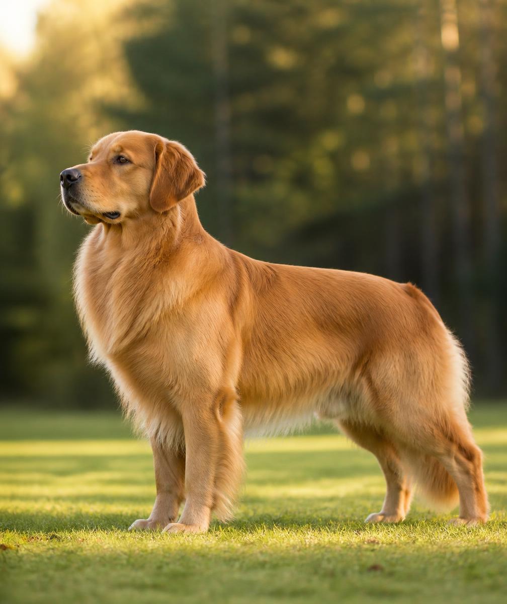 Bellwether, a male golden retriever